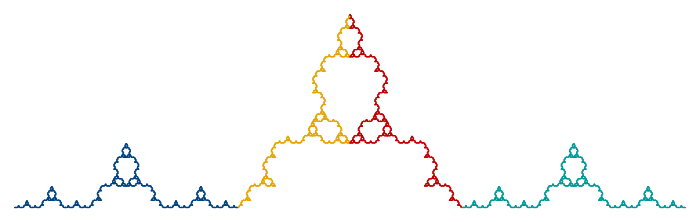 A Koch-type curve with reflection
